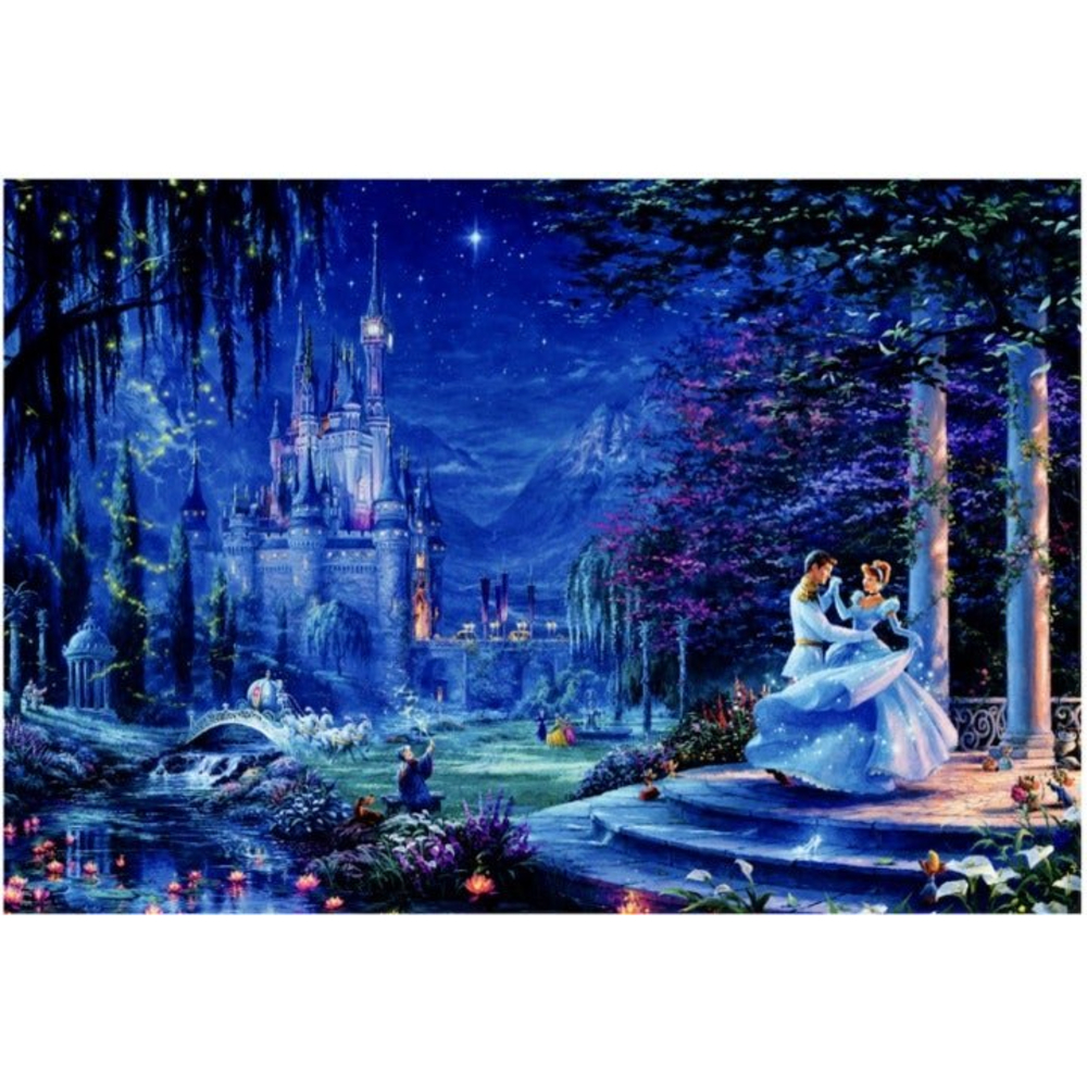 Thomas Kinkade Disney Cinderella Dancing In The Starlight Puzzle 750 Pie…